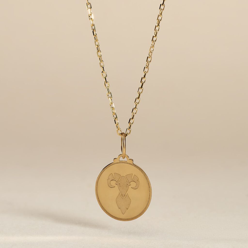 Pendentif Lamie Zodiaque Or Jaune - Pendentifs Zodiaque Unisex | Histoire d&rsquo;Or