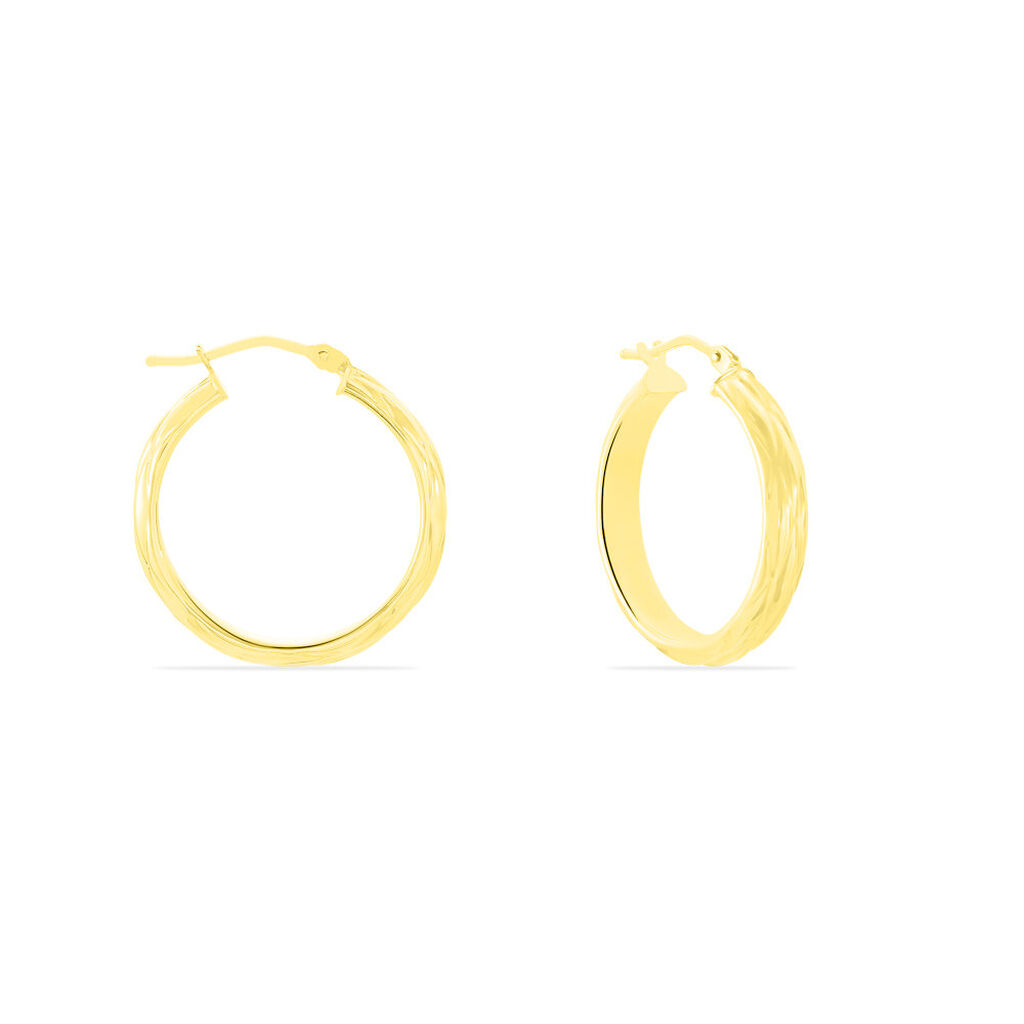 Créoles Antiope Or Jaune - Boucles d'oreilles créoles Femme | Histoire d’Or