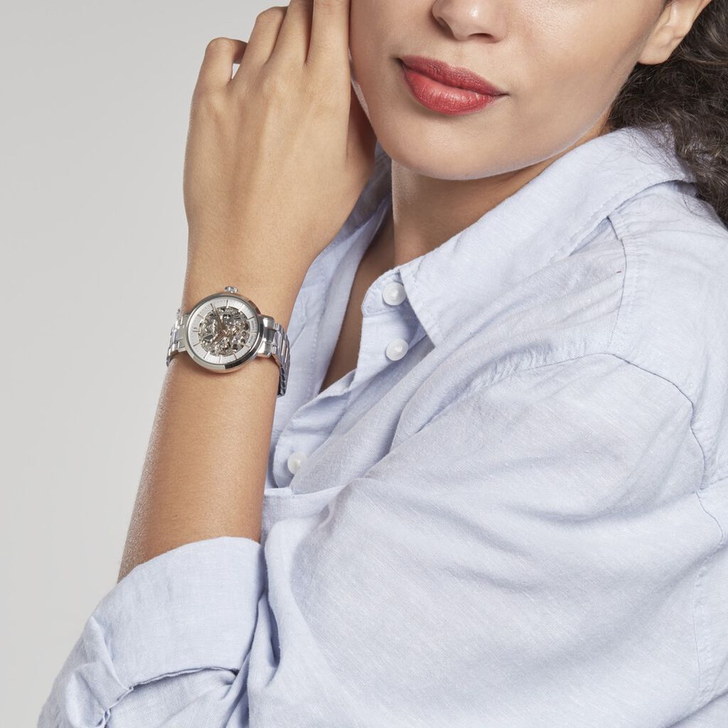 Montre Pierre Lannier Automatique 35 Acier Argenté - Montres Femme | Histoire d’Or