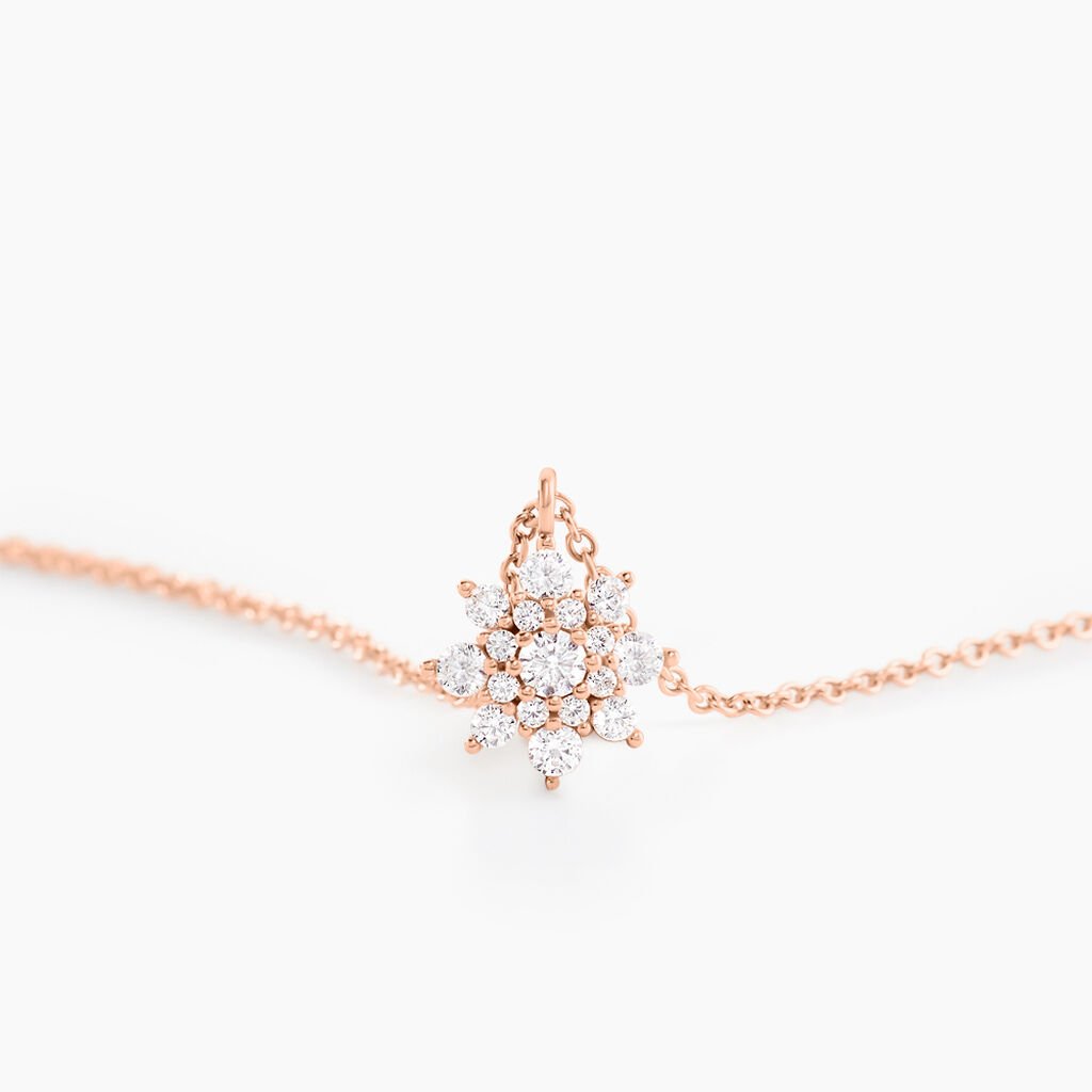 Collier Lorraine Argent Rose Oxyde De Zirconium - Colliers fantaisie Femme | Histoire d&rsquo;Or