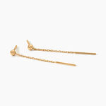 Boucles D'Oreilles Pendantes Falone Plaqu&eacute; Or Jaune - Boucles d'oreilles fantaisie Femme | Histoire d&rsquo;Or