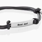 Bracelet Todd Acier Blanc - Bracelets cordon Homme | Histoire d&rsquo;Or