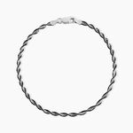 Bracelet Abie Torsade Argent Bicolore - Bracelets cha&icirc;ne Femme | Histoire d&rsquo;Or