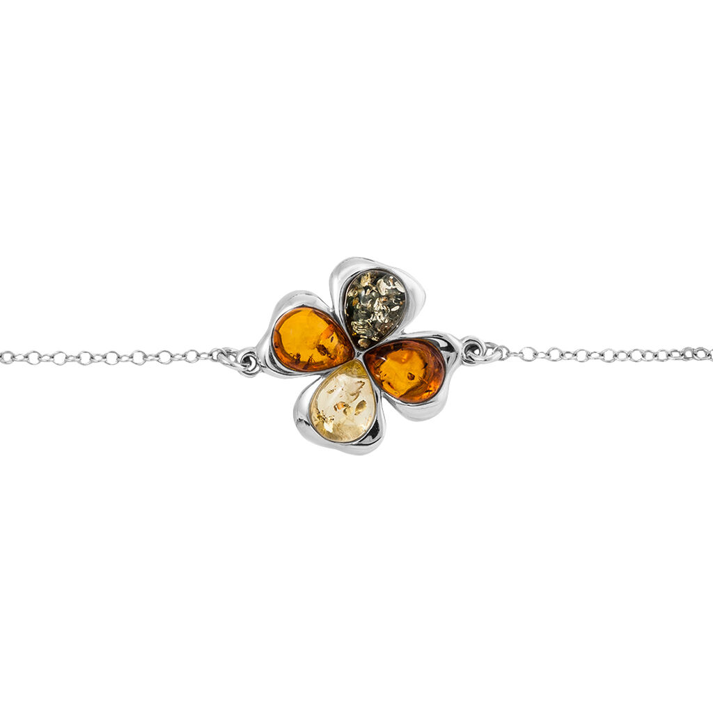 Bracelet Oviya Argent Blanc Ambre - Bracelets Femme | Histoire d’Or