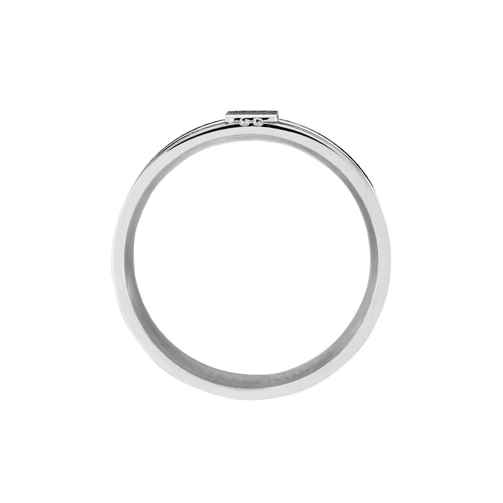 Bague Karly Acier Blanc - Bagues fantaisie Homme | Histoire d’Or