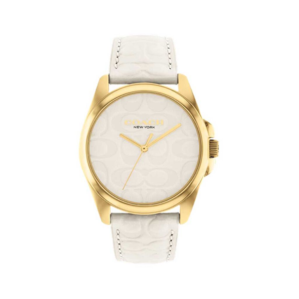 Montre Coach Greyson Beige - Nouveautés Femme | Histoire d’Or