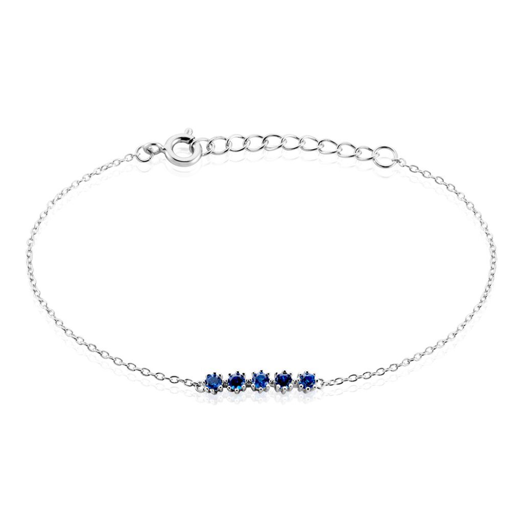 Bracelet Karrie Argent Blanc Oxyde De Zirconium - Bracelets fantaisie Femme | Histoire d’Or