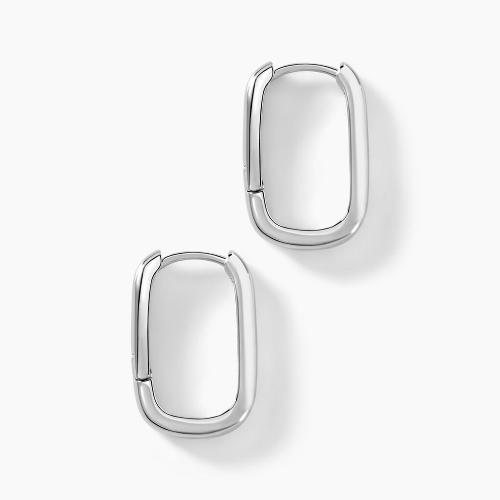 Créoles Hari Argent Argenté - Boucles d'oreilles créoles Femme | Histoire d’Or