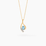 Collier Or Jaune Sagesse Topaze Oxydes De Zirconium - Colliers Femme | Histoire d&rsquo;Or