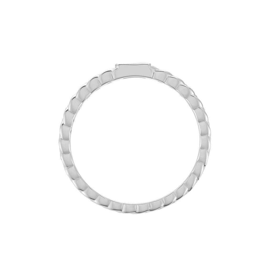 Bague Eldi Argent Blanc Oxyde De Zirconium - Bagues solitaires Femme | Histoire d’Or