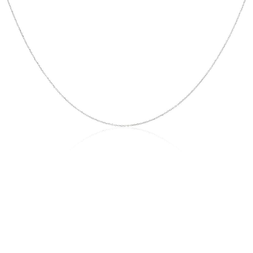 Chaîne Igoa Maille Forçat Diamantee Or Blanc - Chaines Femme | Histoire d’Or
