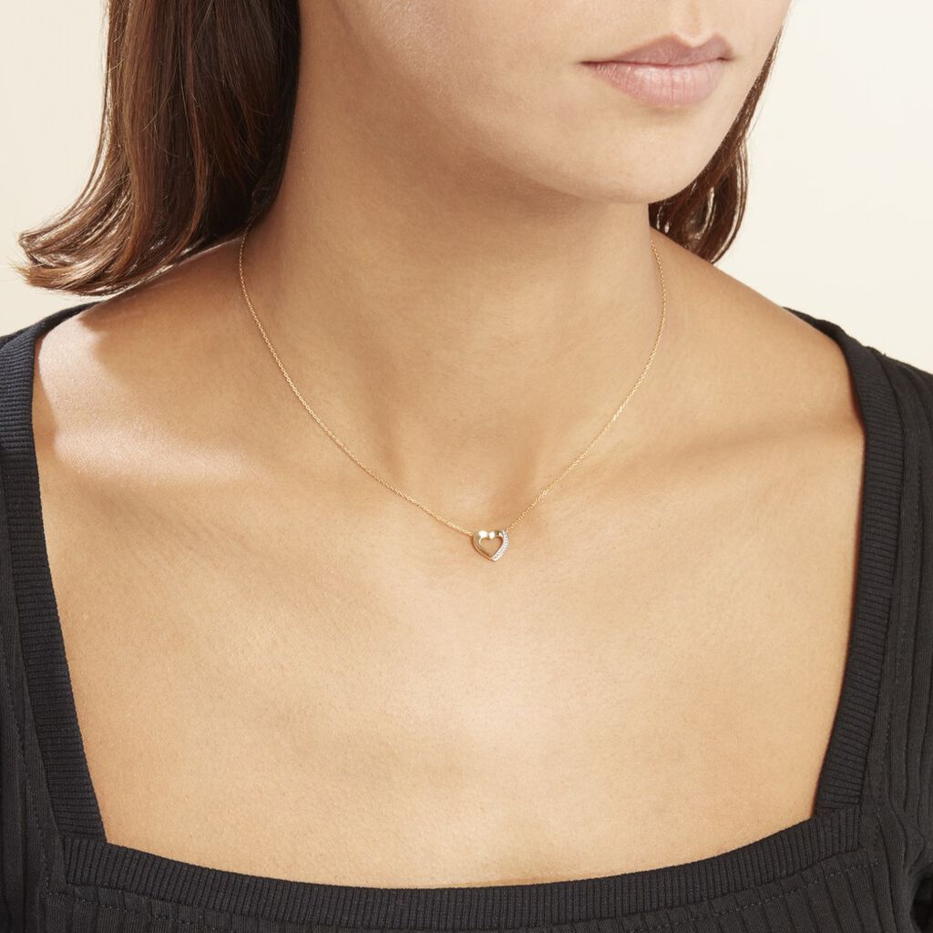 Collier Or Jaune Rosalynne Diamant - Colliers Femme | Histoire d’Or