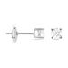 Boucles D'oreilles Puces Aphrodite Platine Blanc Diamant - Clous d'oreilles Homme | Histoire d’Or