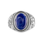 Bague Aleksei Argent Blanc Lapis - Bagues solitaires Homme | Histoire d&rsquo;Or