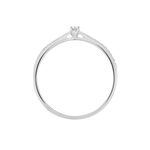 Bague Solitaire Hemera Or Blanc Diamant - Bagues solitaires Femme | Histoire d&rsquo;Or