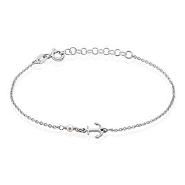 Bracelet Gwenaelle Argent Blanc Perle D'imitation - Bracelets fantaisie Femme | Histoire d’Or