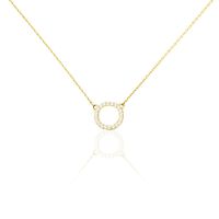 Collier Lim Or Jaune Oxyde De Zirconium