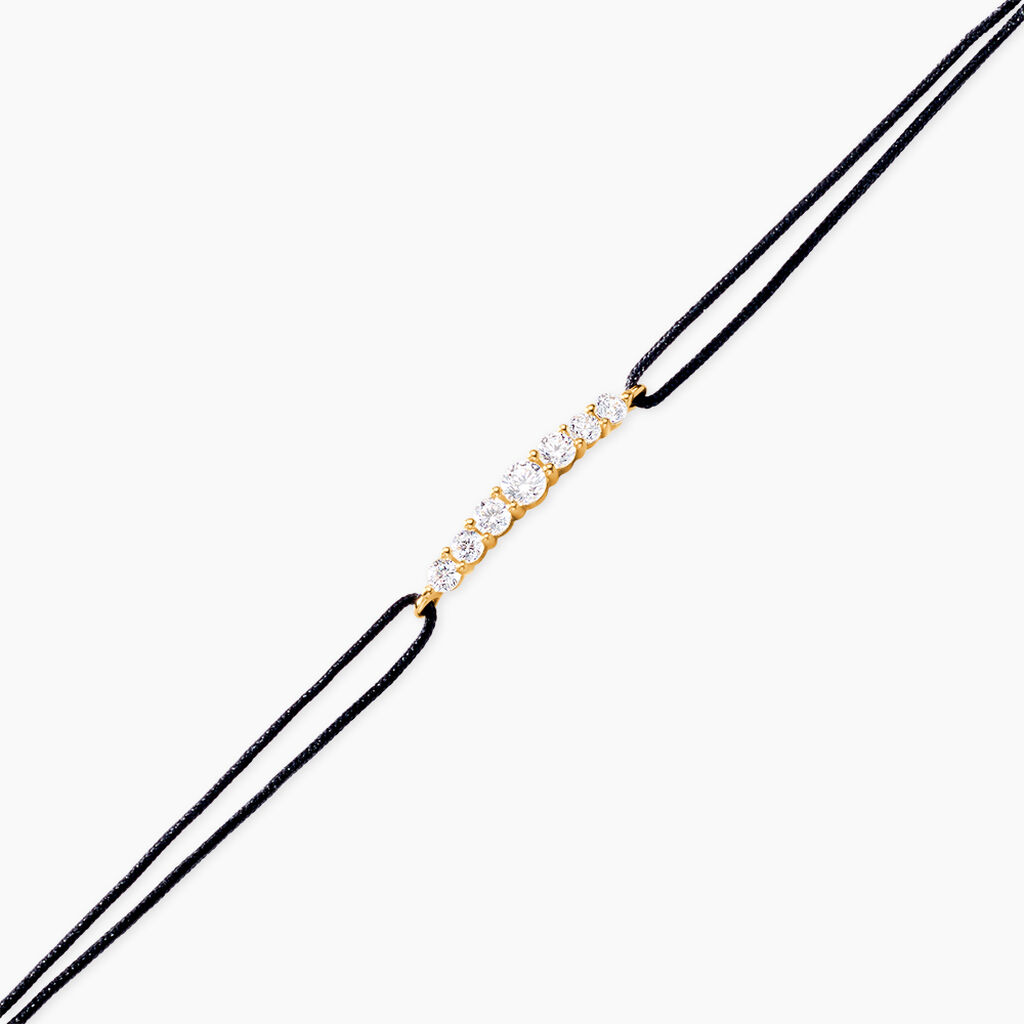 Bracelet Sydney Or Jaune Oxyde De Zirconium - Bracelets Coulissants Femme | Histoire d&rsquo;Or