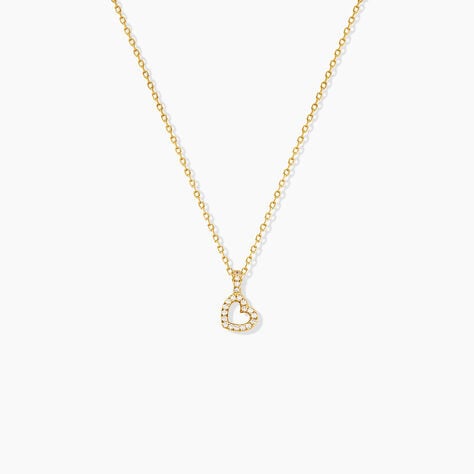 Collier Phanie Argent Jaune Oxyde De Zirconium - Colliers fantaisie Femme | Histoire d&rsquo;Or