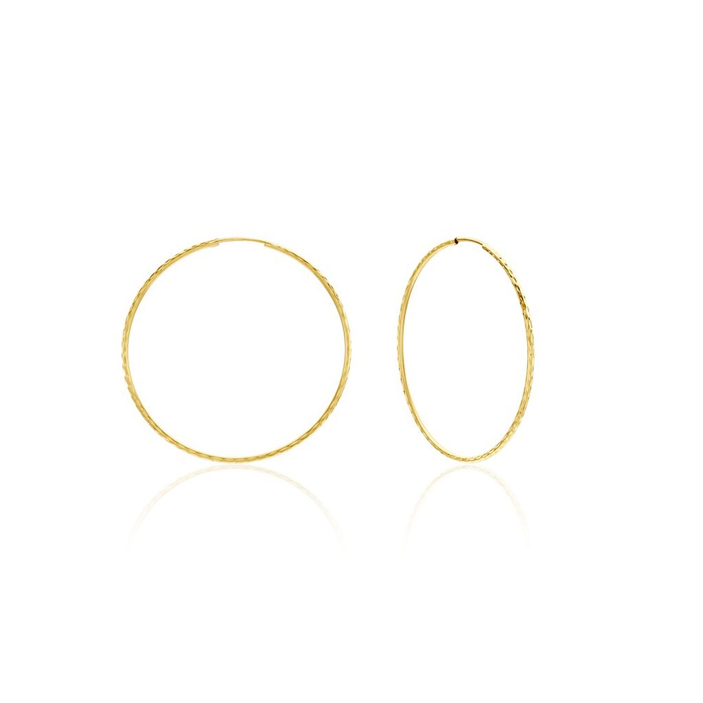 Créoles Aglavie Flexibles Or Jaune - Boucles d'oreilles créoles Femme | Histoire d’Or