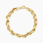 Bracelet Aaron Maille Fantaisie Or Jaune - Bracelets cha&icirc;ne Femme | Histoire d&rsquo;Or