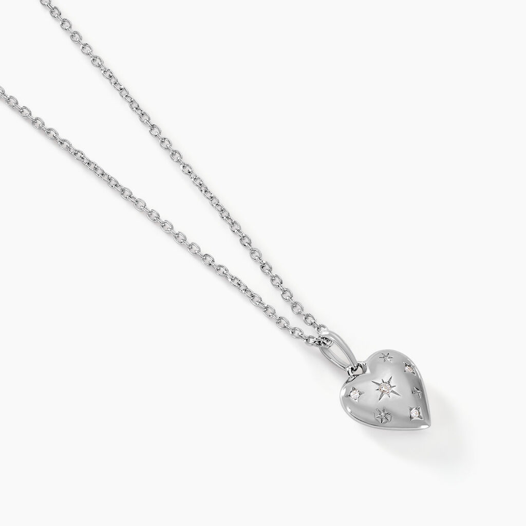 Collier Ocean Argent Blanc Oxyde De Zirconium - Colliers fantaisie Femme | Histoire d’Or