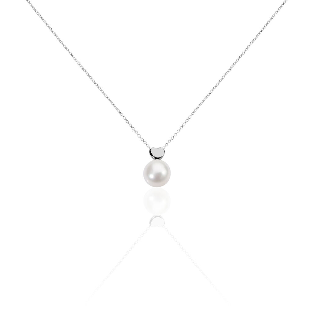 Collier Lorella Argent Blanc Perle De Culture - Colliers fantaisie Femme | Histoire d’Or