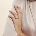 Bague Or Blanc Maeva Topaze Oxydes De Zirconium - Bagues solitaires Femme | Histoire d’Or