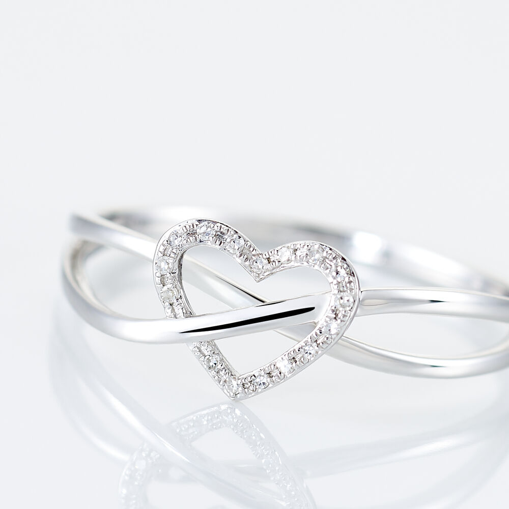 Bague best sale coeur entrelacé