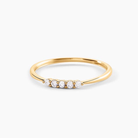 Alliance Octavian Or Jaune Diamant Synthétique - Alliances Femme | Histoire d’Or