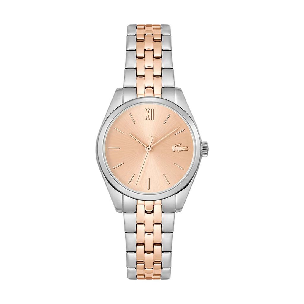 Montre Lacoste Tuilerie Bicolore Doré / Rose - Montres Femme | Histoire d’Or