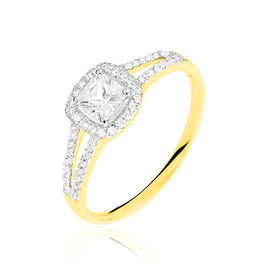 Bague Solitaire Armael Or Jaune Oxyde De Zirconium - Bagues solitaires Femme | Histoire d’Or