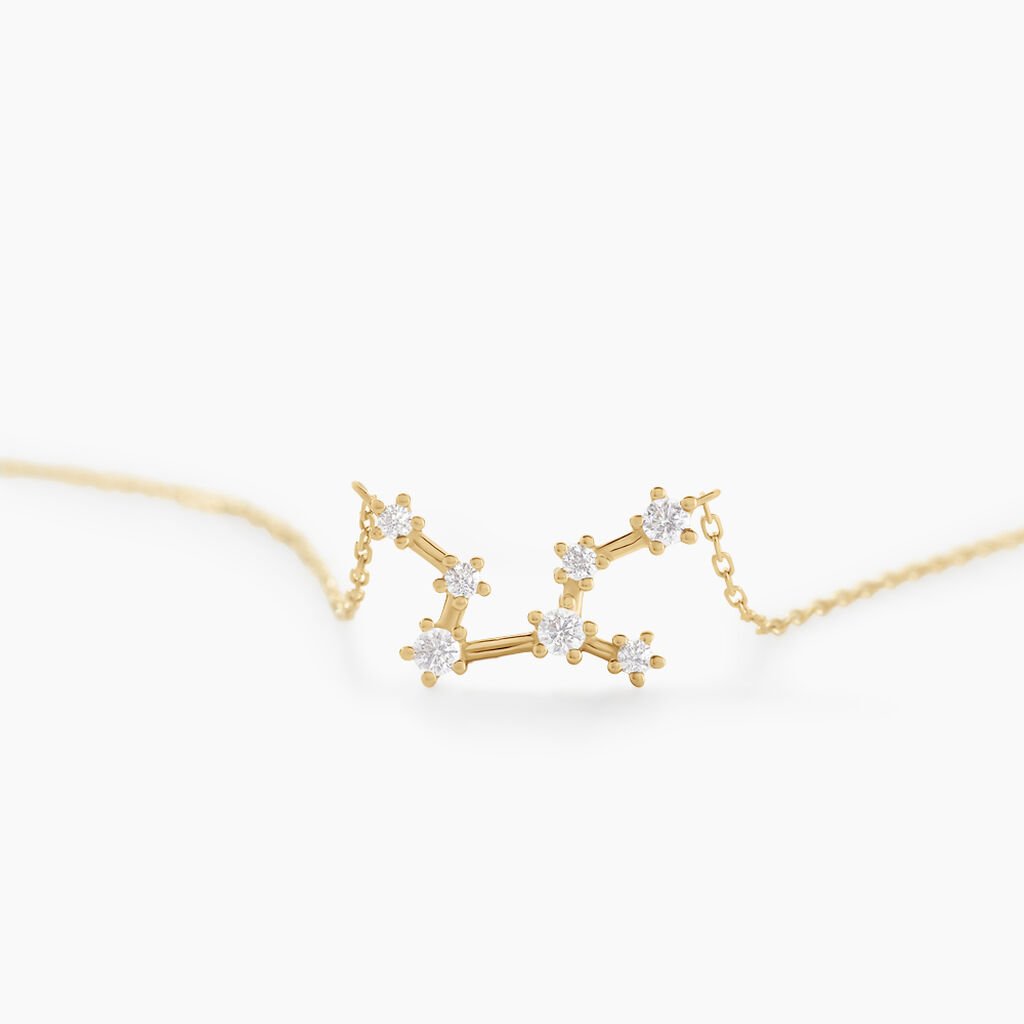 Collier Orion Or Jaune Oxyde De Zirconium - Colliers Femme | Histoire d&rsquo;Or