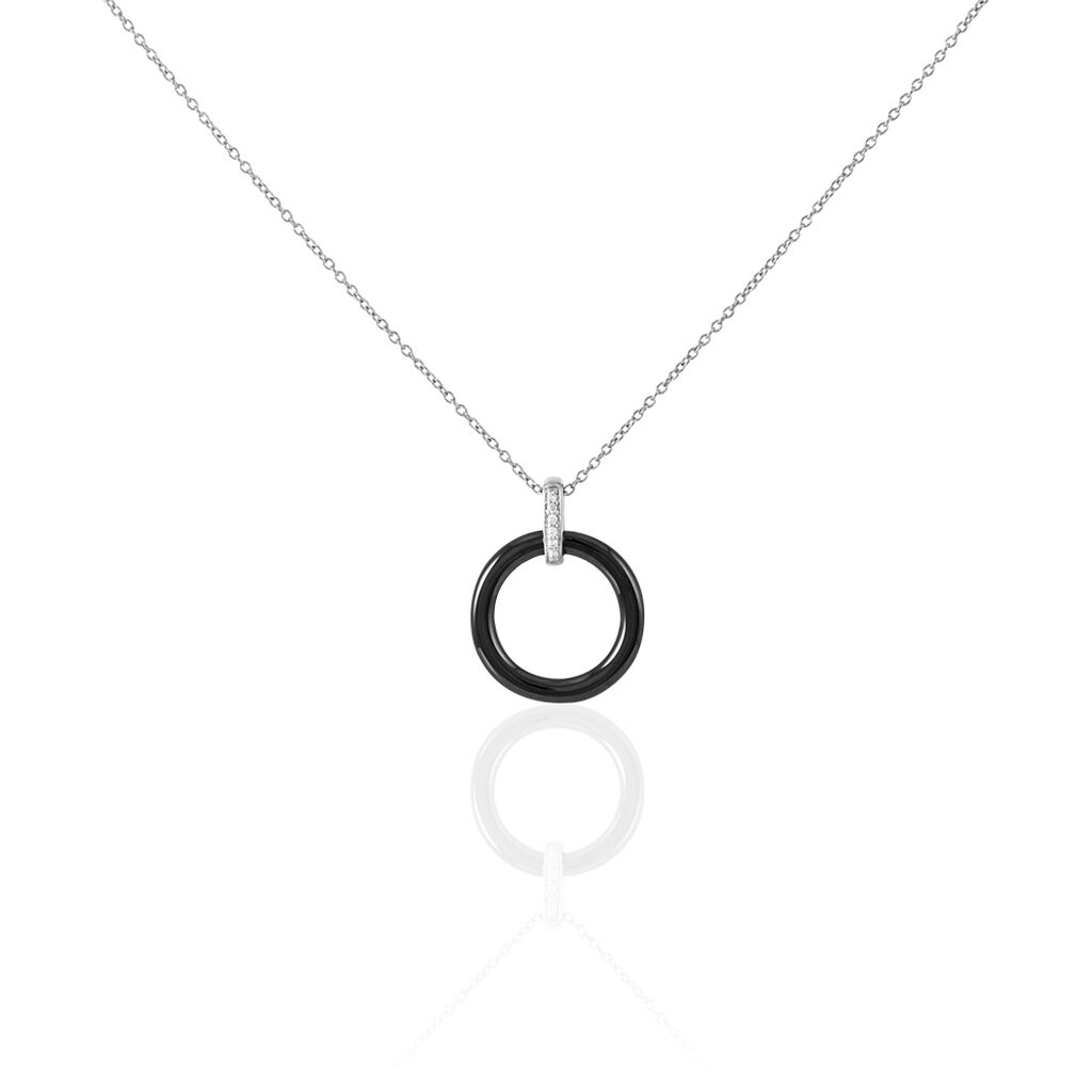 Collier Natacha Cera Argent Blanc Céramique Et Oxyde De Zirconium - Colliers fantaisie Femme | Histoire d’Or