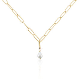 Collier Soalie Plaqué Or Jaune Perle D'imitation - Colliers Femme | Histoire d’Or