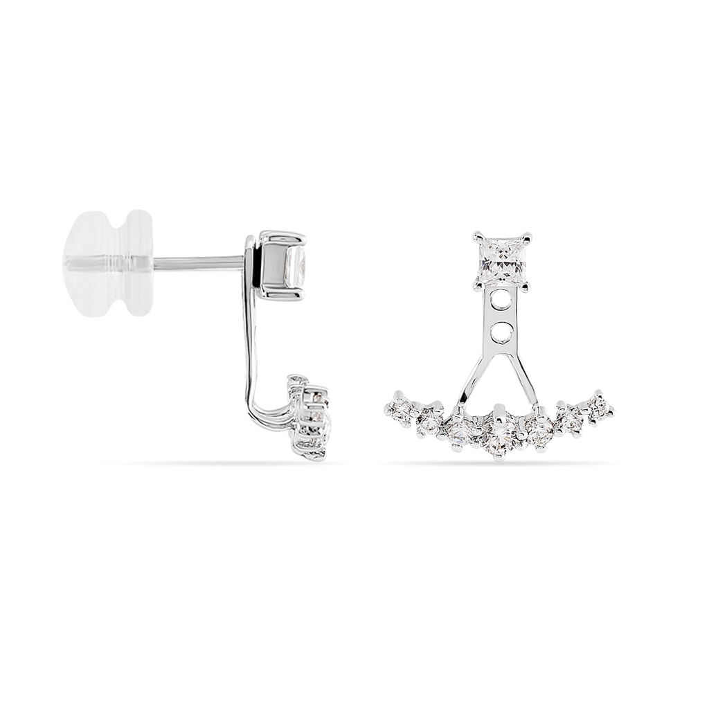 Bijoux D'oreilles Kyoto Or Blanc Oxyde De Zirconium - Ear cuffs Femme | Histoire d’Or