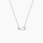 Collier Eryka Argent Blanc Oxyde De Zirconium - Colliers fantaisie Femme | Histoire d&rsquo;Or