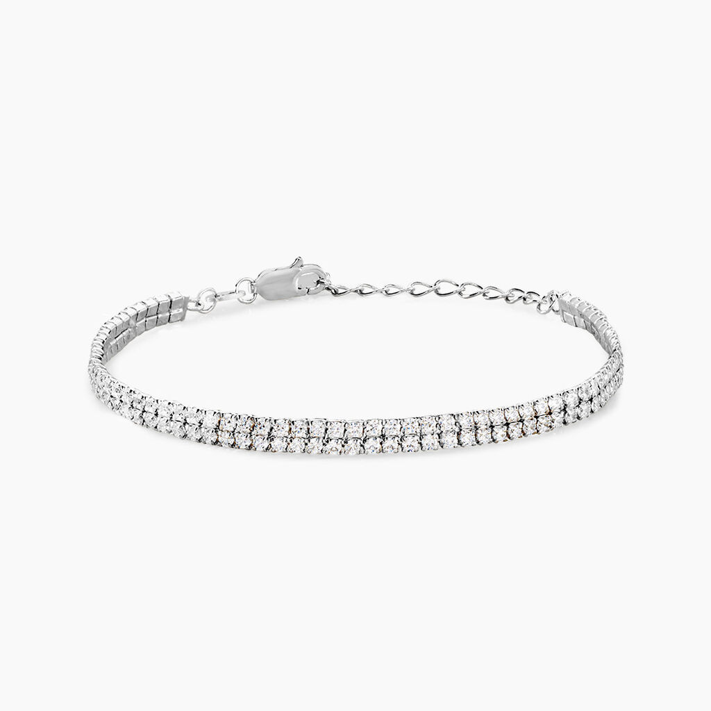 Bracelet Anthia Argent Blanc Oxyde De Zirconium - Bracelets Femme | Histoire d&rsquo;Or