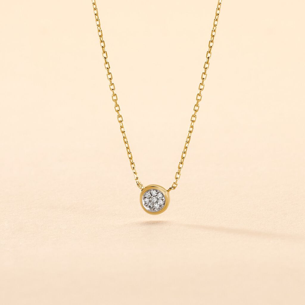 Collier Or Jaune Sofia Diamants - Colliers Femme | Histoire d&rsquo;Or