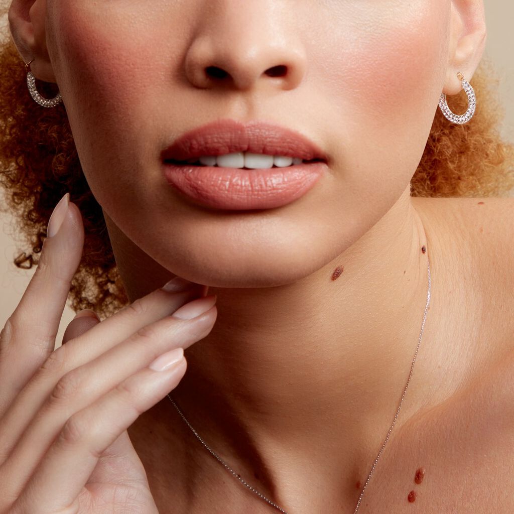 Créoles Howayda Or Jaune Cristal - Boucles d'oreilles créoles Femme | Histoire d’Or