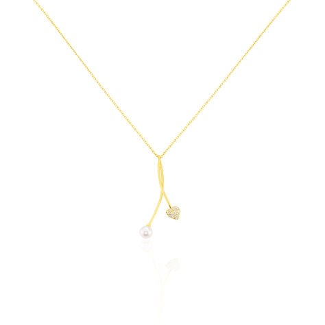 Collier Lucija Or Jaune Perle De Culture Et Oxyde De Zirconium - Colliers Femme | Histoire d’Or
