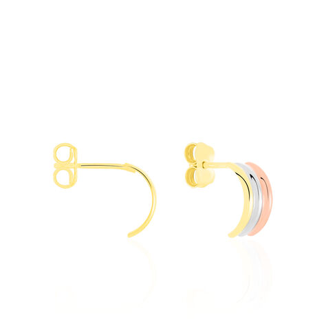 Créoles Igora Or Tricolore - Boucles d'oreilles créoles Femme | Histoire d’Or