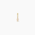 Cr&eacute;ole Unitaire L&eacute;ria Or Jaune Oxydes De Zirconium - Boucles d'oreilles empierr&eacute;es Femme | Histoire d&rsquo;Or