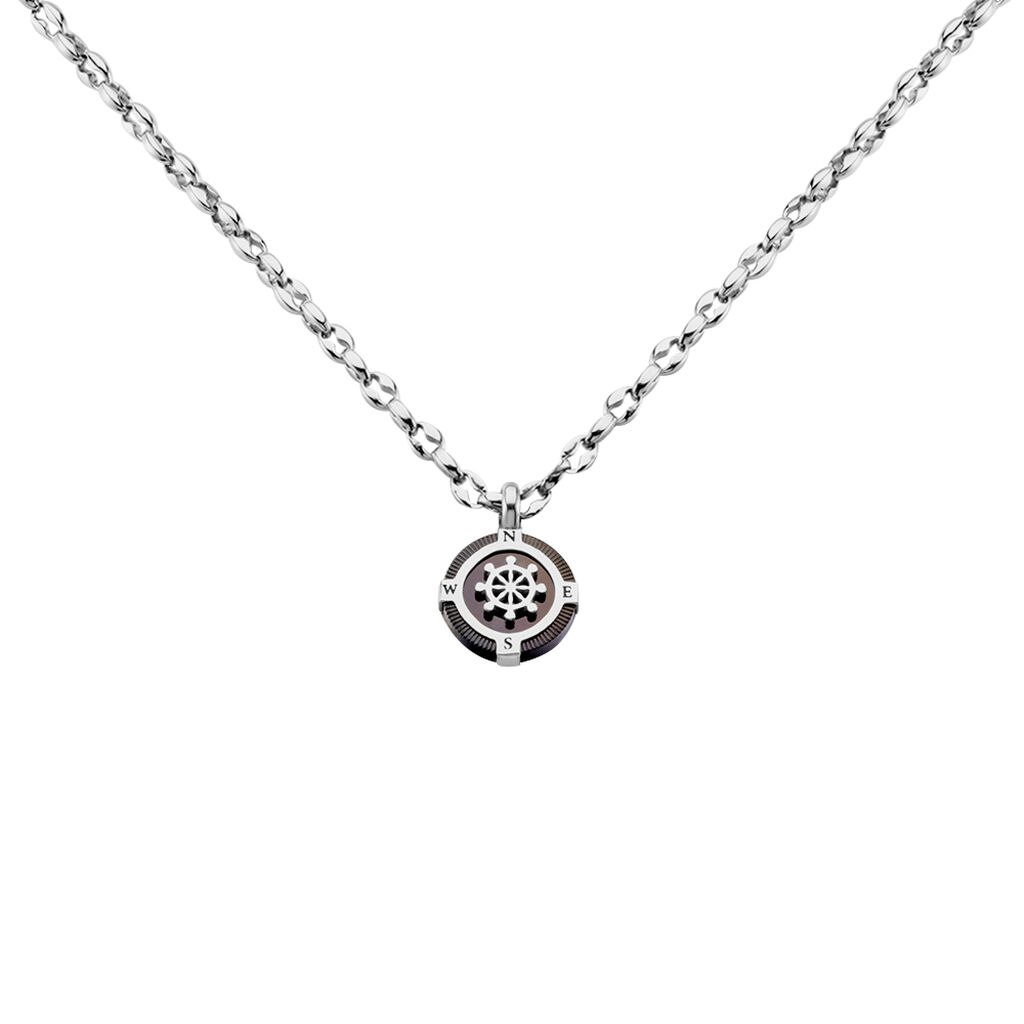 Collier Acier Blanc Kyliann - Colliers fantaisie Homme | Histoire d’Or