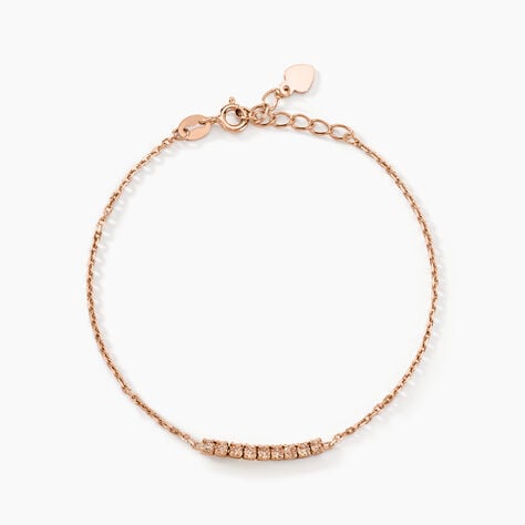 Bracelet Rio Argent Rose Oxyde De Zirconium - Bracelets Femme | Histoire d&rsquo;Or