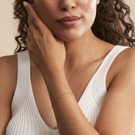 Bracelet Avra Argent Blanc - Bracelets Femme | Histoire d’Or