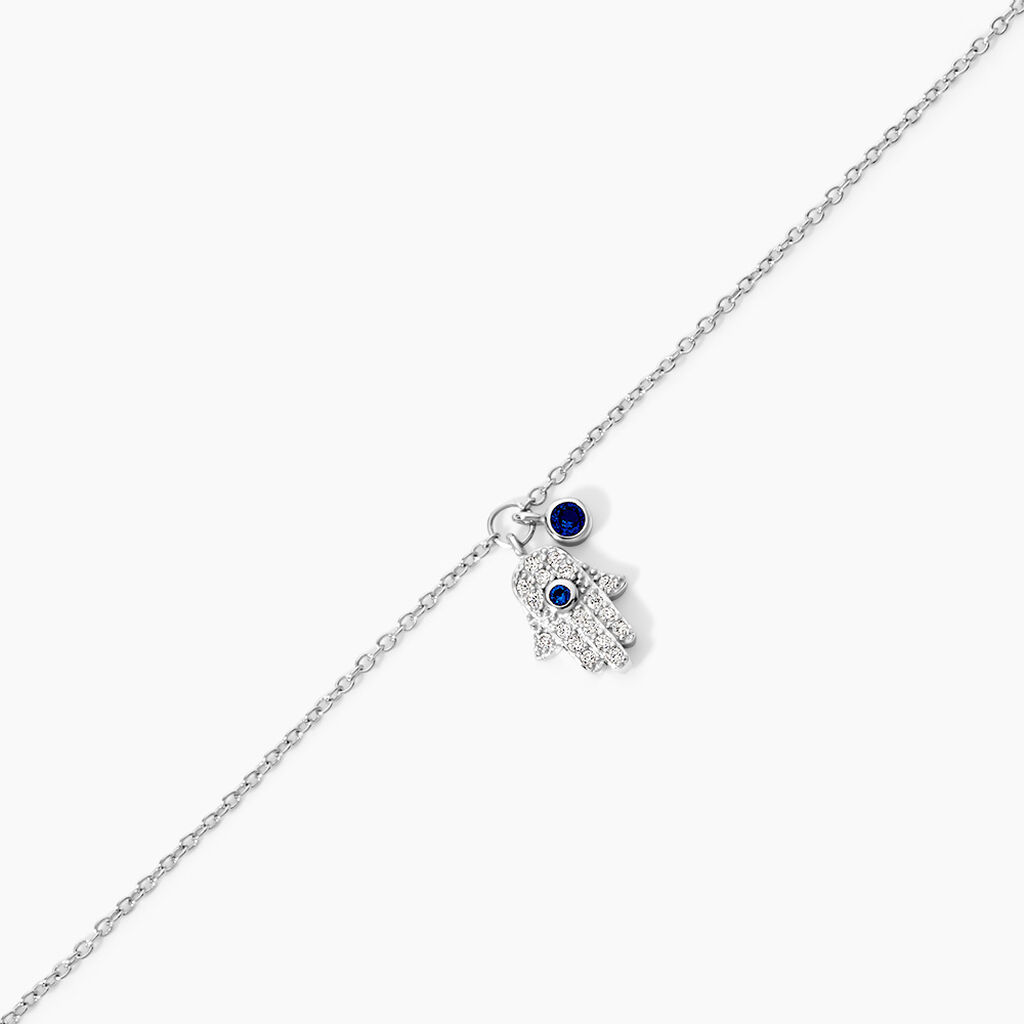 Bracelet Symbolique Argent Blanc Oxyde De Zirconium - Bracelets Femme | Histoire d&rsquo;Or