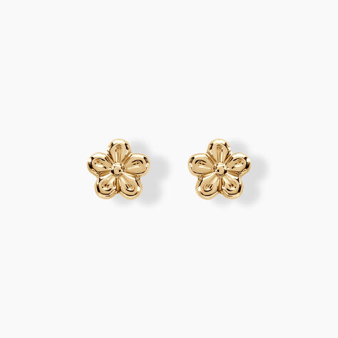 Boucles D'oreilles Puces Kukka Or Jaune - Clous d'oreilles Femme | Histoire d’Or