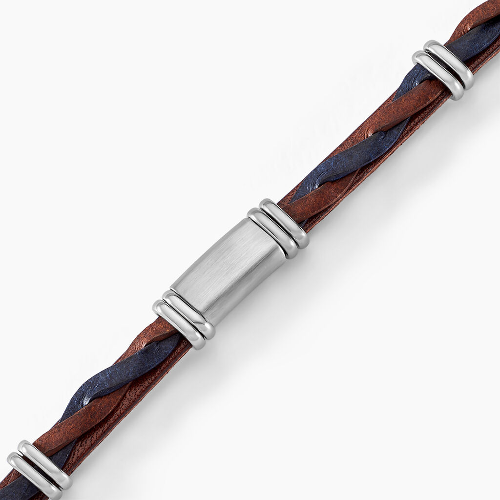 Bracelet Acier Blanc Pacome - Bracelets Homme | Histoire d&rsquo;Or