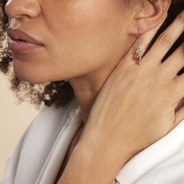 Boucles D'oreilles Pendantes Argent Blanc Abellia Ambre - Boucles d'oreilles fantaisie Femme | Histoire d’Or